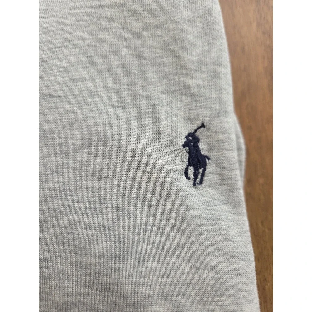 Ralph Lauren Long Sleeve Polo Shirt‎ 2xl Soft Heathered Light Grey Blue Pony